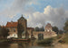 L'IJsselpoort i IJsselstein - Jan Weissenbruch — visning af kunstværket