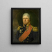 Portrait af viceadmiral Job Seaburne May - Jan Willem May — indrammet kunstværk på væggen