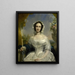 Agatha Petronella Hartsen 1814-78 En brudekjole til ægteskabet med Jan van der Hoop den 17. marts 1841 - Jan Willem Pieneman — indrammet kunstværk på væggen
