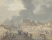Vue des runes sur le Rapenburg à Leyde efter eksplosionen af krudttønden den 12. januar 1807 - Jan Willem Pieneman — visning af kunstværket