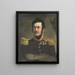 Portrait af lieutenant-general Frederik Knotzer - Jan Willem Pieneman — indrammet kunstværk på væggen