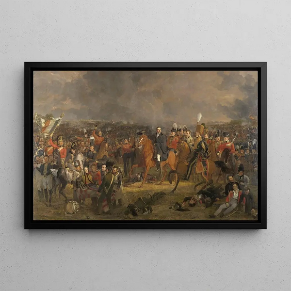 La Bataille de Waterloo - Jan Willem Pieneman — indrammet kunstværk på væggen