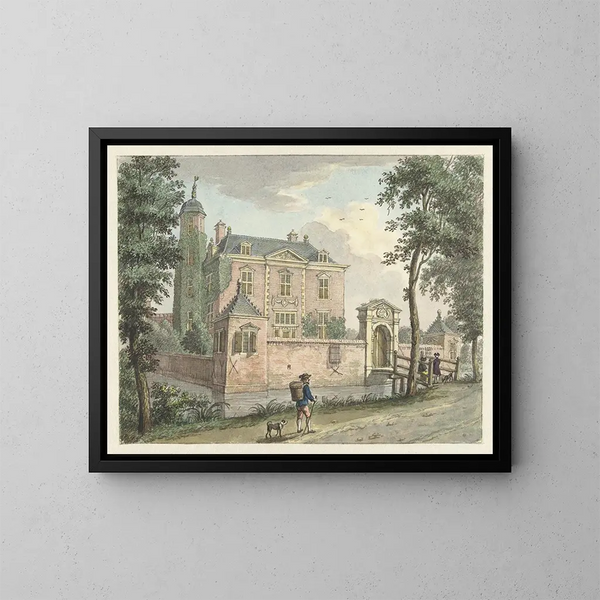 La Maison Berendrecht - Jan de Beijer — indrammet kunstværk på væggen