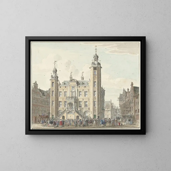 L'hôtel de ville de Venlo - Jan de Beijer — indrammet kunstværk på væggen