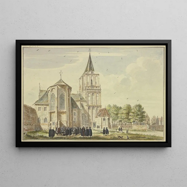 Saint-Martin-maleri ved Emmerich von Osten - Jan de Beijer — indrammet kunstværk på væggen