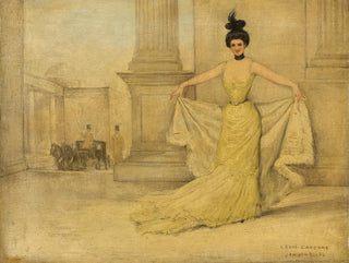 Jan van Beers - Woman In Evening Dress.webp