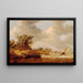 En stormfuld dag - Jan van Goyen — indrammet kunstværk på væggen