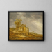 et vandmølle med figurer i et landskab - Jan van Goyen — indrammet kunstværk på væggen