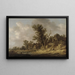 Repos dans une taverne - Jan van Goyen — indrammet kunstværk på væggen