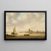 Vue de Dordrecht depuis le Dordtse Kil - Jan van Goyen — indrammet kunstværk på væggen
