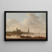 Vue d'Emmerich - Jan van Goyen — indrammet kunstværk på væggen
