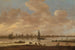 Vue d'une ville imaginaire de l'autre côté d'une rivière avec la tour de Saint-Pol à Vianen - Jan van Goyen — visning af kunstværket