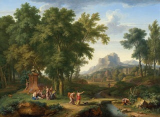 Jan van Huysum - Arcadian Landscape with a Bust of Flora.webp