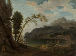 Jan van Nickelen - Italienische Landschaft mit mythologischer Staffage.webp