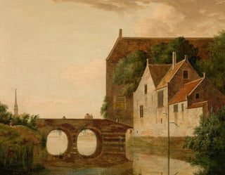 Jan van der Heyden - Bridge over a River.webp