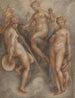 Tre gudinder: Minerva, Juno og Venus - Jan van der Straet — visning af kunstværket