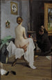 L'atelier du peintre - Janis Rozentāls — indrammet kunstværk på væggen