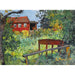 Reproduktion af maleriet Have med rød hus - Edvard Munch