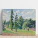 Reproduktion af maleriet af Kew Have, London, Nær en Dam - Camille Pissarro