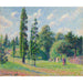 Reproduktion af maleriet af Kew Have, London, Nær en Dam - Camille Pissarro