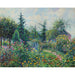 Reproduktion af maleriet af haven og hønsegården hos Octave Mirbeau, Les Damps - Camille Pissarro