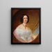 Portrait de Pauline Comtesse Nostitz 1801-1881 - Jaroslav Čermák — indrammet kunstværk på væggen