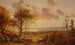 det fjerne maleri af Hudson-floden om efteråret - Jasper Francis Cropsey — visning af kunstværket