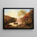 Efterår på Hudson-floden - Jasper Francis Cropsey — indrammet kunstværk på væggen