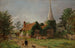 Kirke i Stoke Poges - Jasper Francis Cropsey — visning af kunstværket