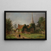 Kirke i Stoke Poges - Jasper Francis Cropsey — indrammet kunstværk på væggen