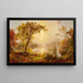 Greenwood Lake efterår på Hudson - Jasper Francis Cropsey — indrammet kunstværk på væggen