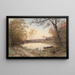 Landskab Hastings-on-Hudson - Jasper Francis Cropsey — indrammet kunstværk på væggen