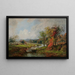 Oktober - Jasper Francis Cropsey — indrammet kunstværk på væggen