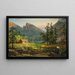 Maison des pionniers, Eagle Cliff, Montagnes Blanches - Jasper Francis Cropsey — indrammet kunstværk på væggen