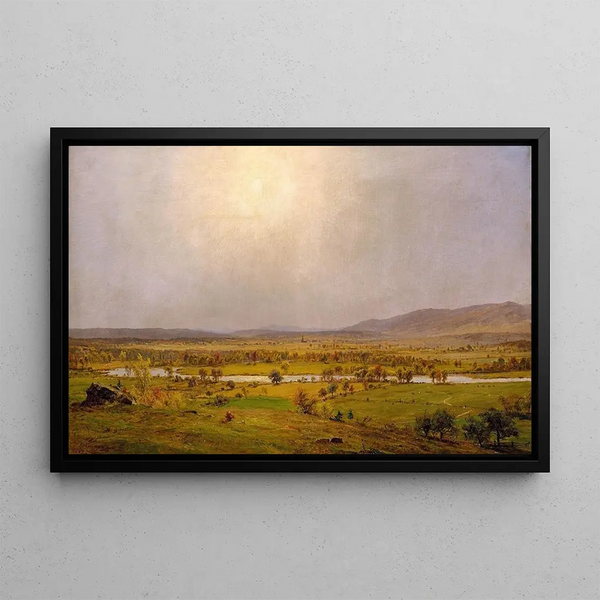 Pompton Plains New Jersey - Jasper Francis Cropsey — indrammet kunstværk på væggen