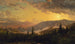 Coucher de soleil efter en storm i Catskill-bjergene - Jasper Francis Cropsey — visning af kunstværket
