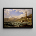 La Côte de Gênes - Jasper Francis Cropsey — indrammet kunstværk på væggen