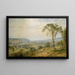 La vallée de Wyoming - Jasper Francis Cropsey — indrammet kunstværk på væggen
