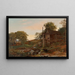 Le Moulin à eau - Jasper Francis Cropsey — indrammet kunstværk på væggen