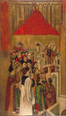 syngning af Sankt Michael ved Saint-Ange-slottet - Jaume Huguet — visning af kunstværket