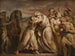 Joseph, der genfinder sin far Jacob i ørkenen ved grænsen til Egypten - Jean-Antoine Julien — visning af kunstværket