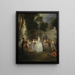 Fêtes Vénitiennes - Jean-Antoine Watteau — indrammet kunstværk på væggen