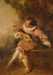 Le Donneur de sérénades - Jean-Antoine Watteau — visning af kunstværket