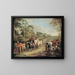 Soldater i march - Jean-Antoine Watteau — indrammet kunstværk på væggen