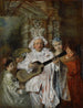 et Maleri Under en habit af Mezzetín - Jean-Antoine Watteau — visning af kunstværket