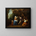 La danse de campagne - Jean-Antoine Watteau — indrammet kunstværk på væggen
