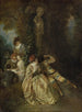 Vil du sejre over de smukke - Jean-Antoine Watteau — visning af kunstværket