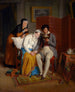 Læsning for convalescenter - Jean-Augustin Franquelin — visning af kunstværket