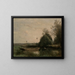En dam ved Mortain - Jean-Baptiste-Camille Corot — indrammet kunstværk på væggen
