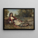 Algerisk - Jean-Baptiste-Camille Corot — indrammet kunstværk på væggen